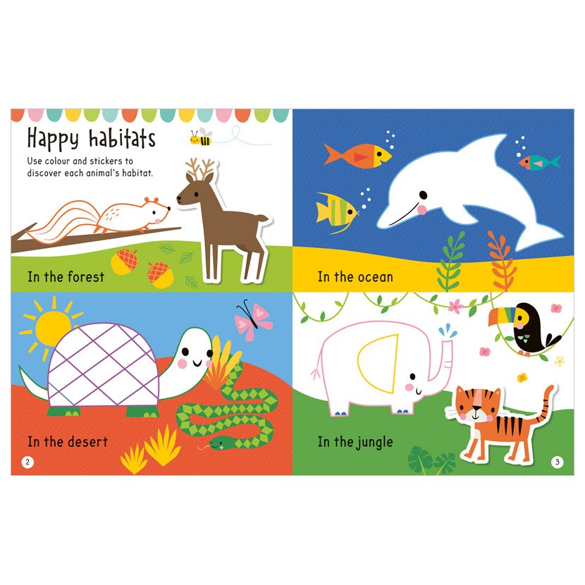 Big Stickers for Little Hands Animals