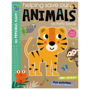 First Spread of My Precious Planet Helping save our animals activity book (9781803373256)