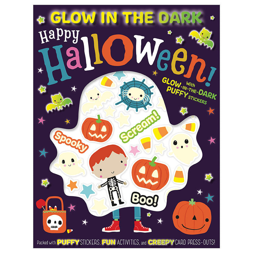 Glow in the Dark Puffy Stickers Happy Halloween!