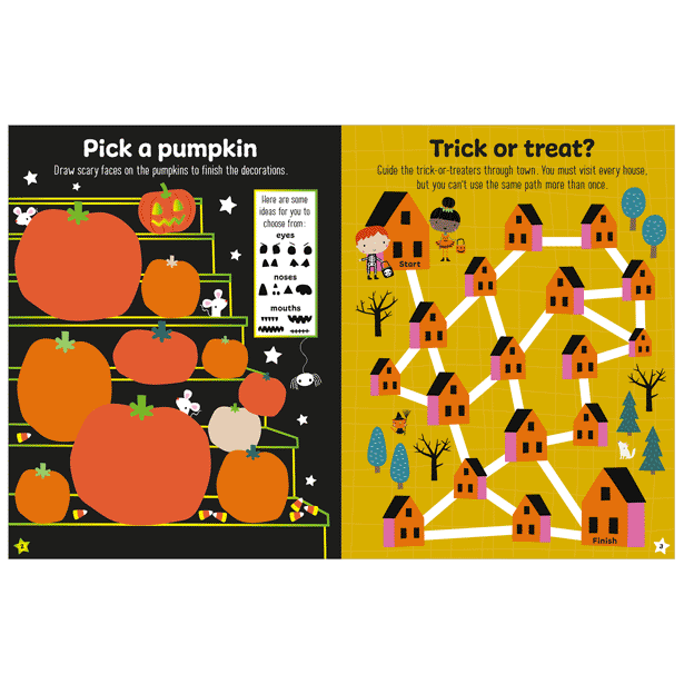 Second spread of Glow in the Dark Puffy Stickers Happy Halloween! (9781800584341)