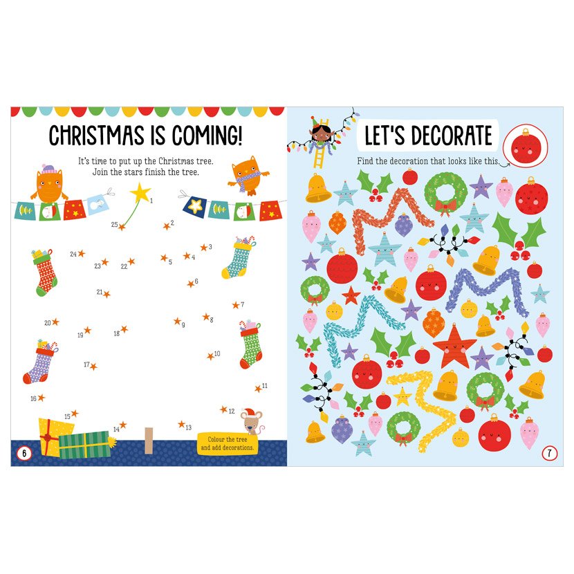 Christmas Felt Stickers Activity Book