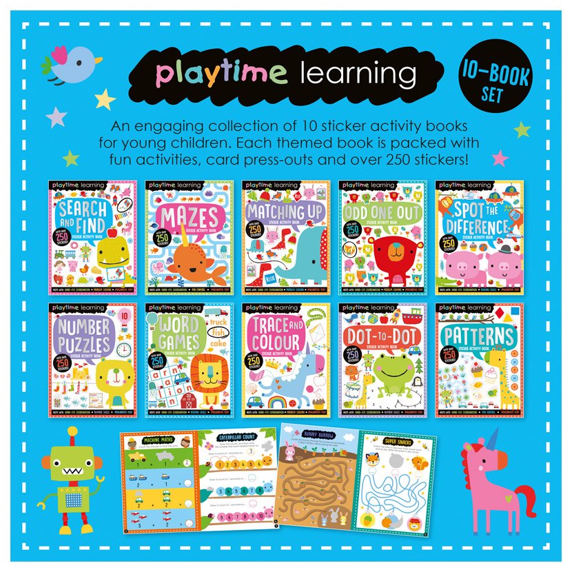 First Spread of Playtime Learning 10-book set (9781800585218)