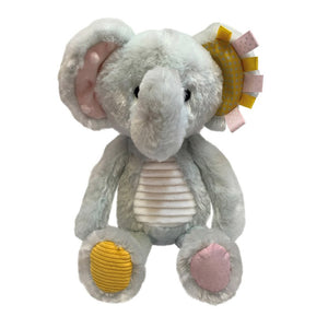 First Spread of Sensory Snuggables Medium Plush Elephant (5060236486349)