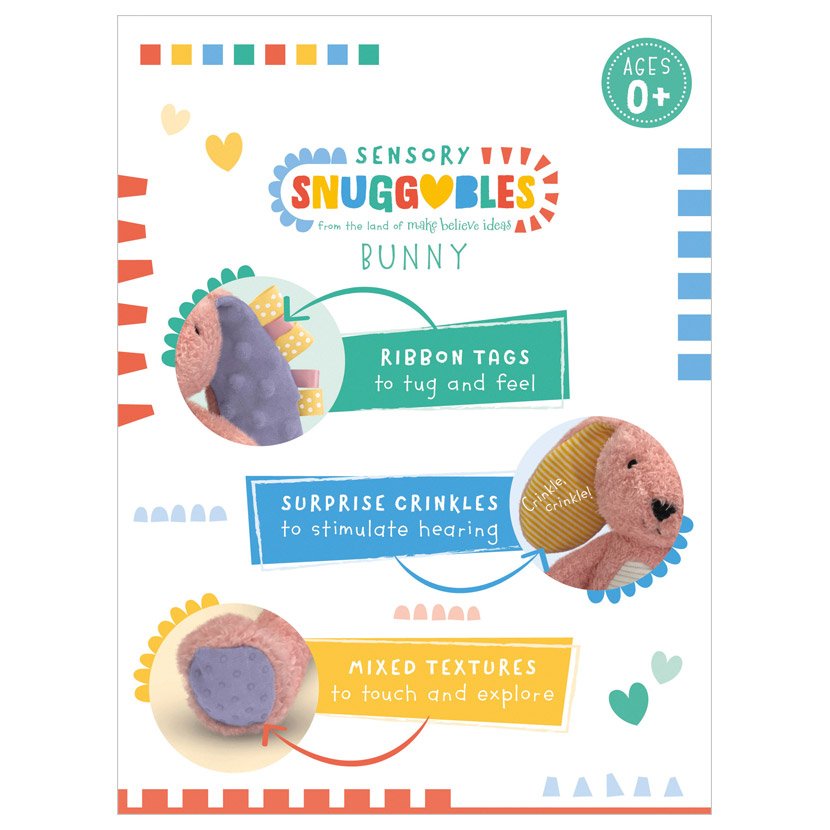 Sensory Snuggables Small Plush Bunny