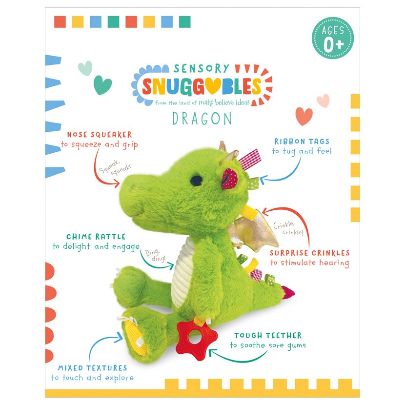 Sensory Snuggables Large Plush Dragon