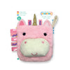 First Spread of Sensory Snuggables Unicorn Puppet Soft Book (9781836421023)