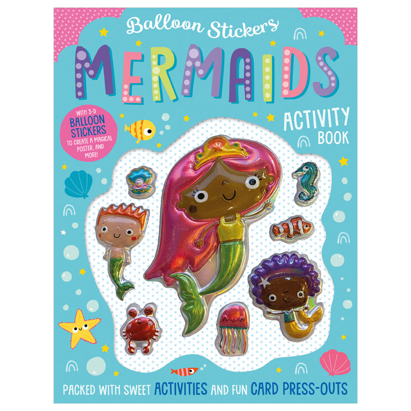 Balloon Stickers Mermaids Activity Book