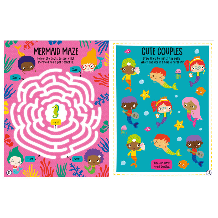 Balloon Stickers Mermaids Activity Book