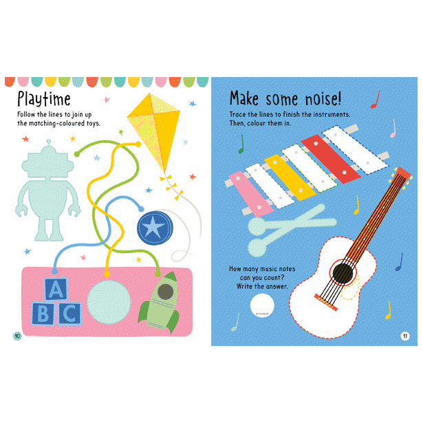Second spread of Big Stickers for Little Hands All About Me (9781803370101)