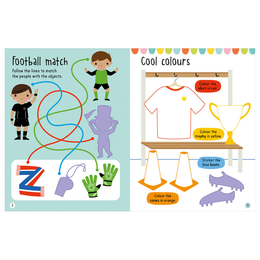 Big Stickers for Little Hands Football