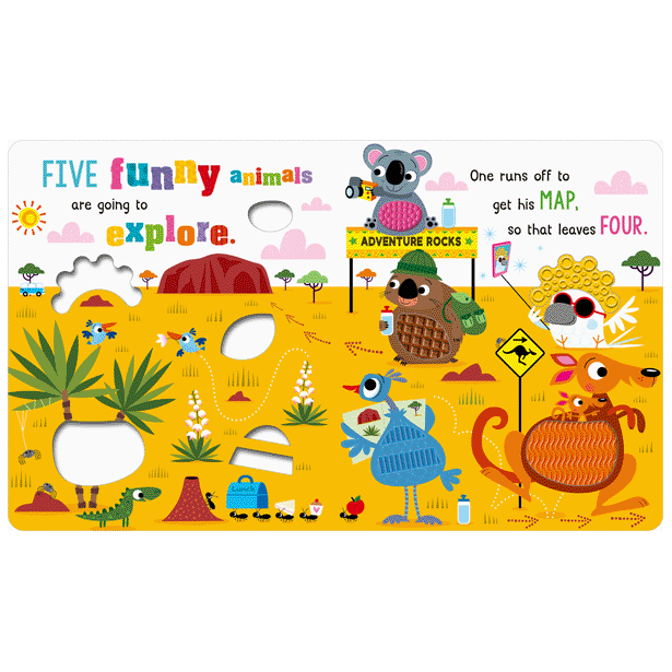 Second spread of Never Touch the Funny Animals (9781803375489)