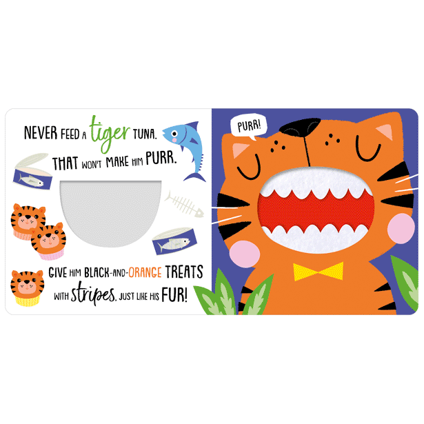 Second spread of Never Feed a Tiger! (9781803372853)