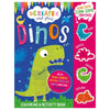 First Spread of Create and Play Dinos Colouring Activity Book (9781803370378)