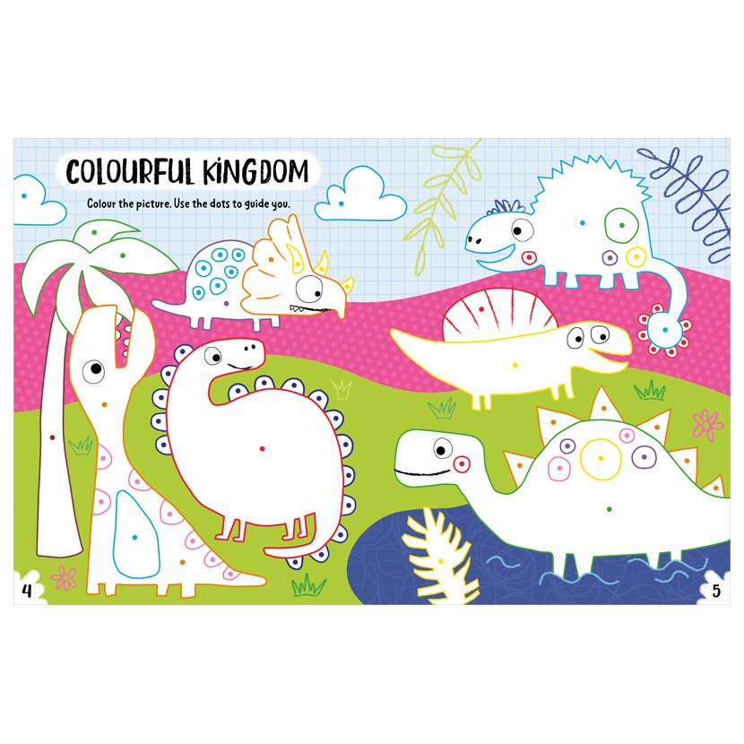Create and Play Dinos Colouring Activity Book