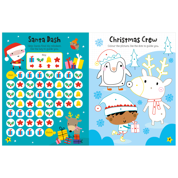 Second spread of Shiny Stickers Christmas Wonderland (9781800585881)