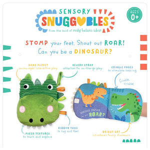Sensory Snuggables Dinosaur Puppet Soft Book