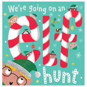 First Spread of We're Going on an Elf Hunt (9781805445357)