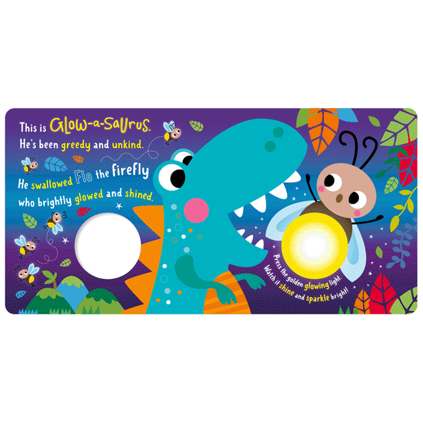 Second spread of Glow-a-saurus (9781803377476)
