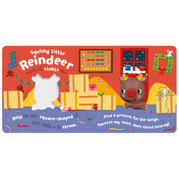 Second spread of Squish 'n' Squeeze Reindeer! (9781803379760)