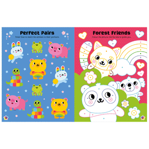 Second spread of Rainbow Kingdom Activity Book (9781803373072)