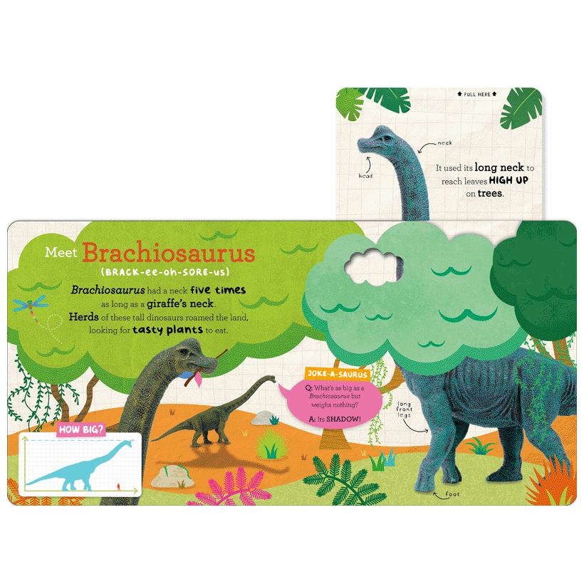 Second spread of Let's Explore... Dinos (9781805443735)