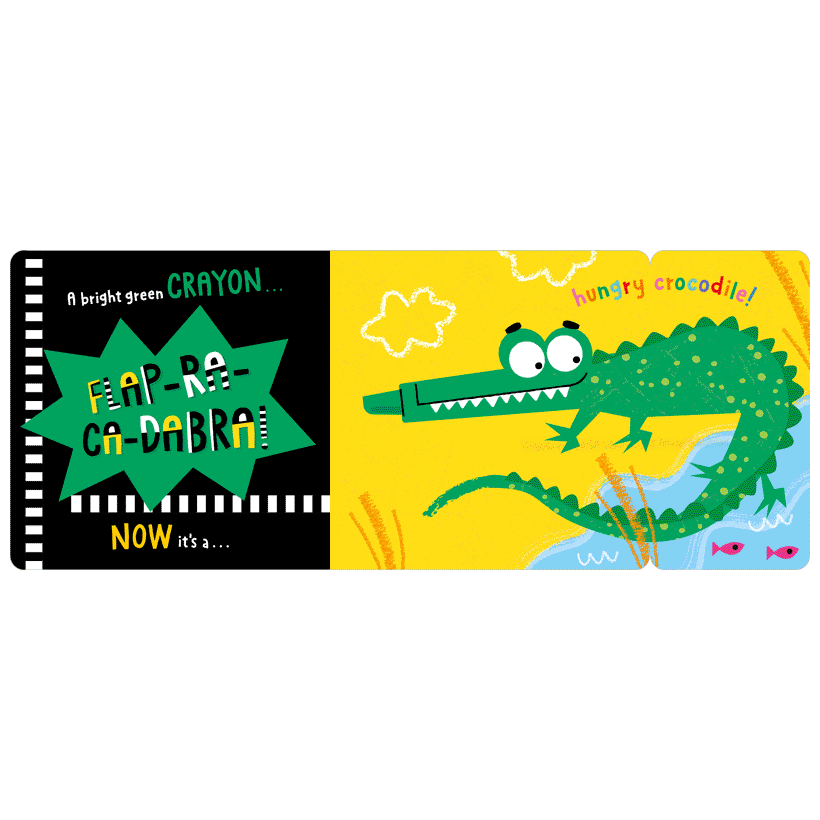 Second spread of Flap-ra-ca-dabra! Animal Magic (9781805447498)
