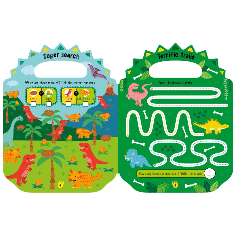 Shiny Stickers My Green and Scaly Dinosaur Activity Book