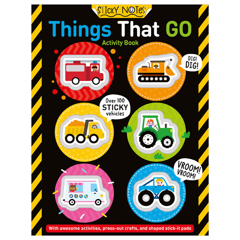 Sticky Notes Things That Go Activity Book