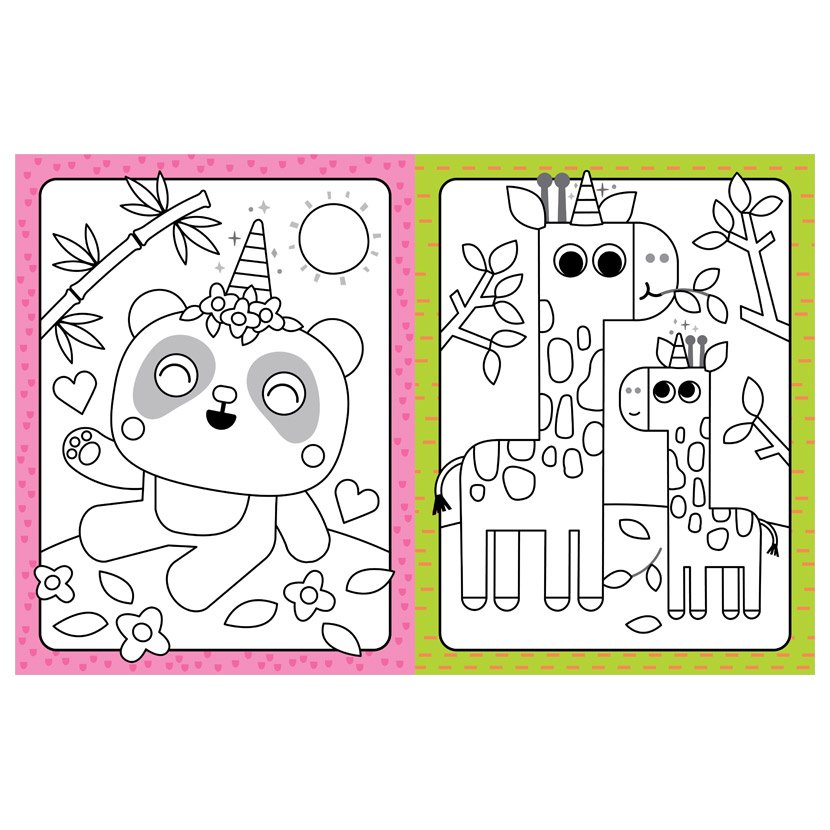 Little Artist Cutiecorns Wild Colouring Book