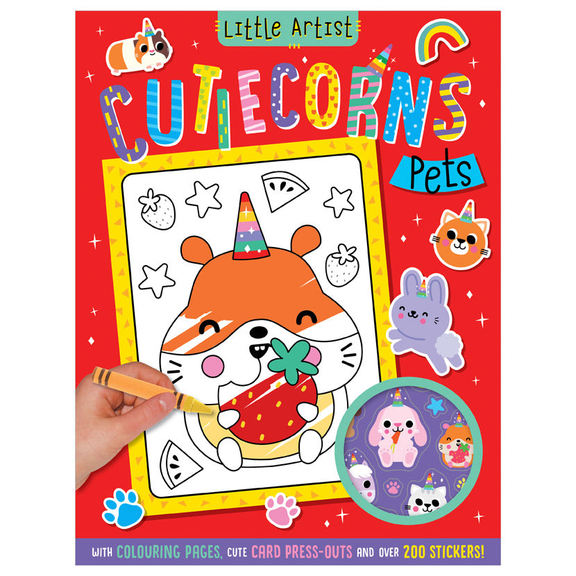 Little Artist Cutiecorns Pets Colouring Book
