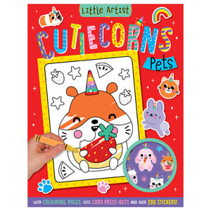 Little Artist Cutiecorns Pets Colouring Book