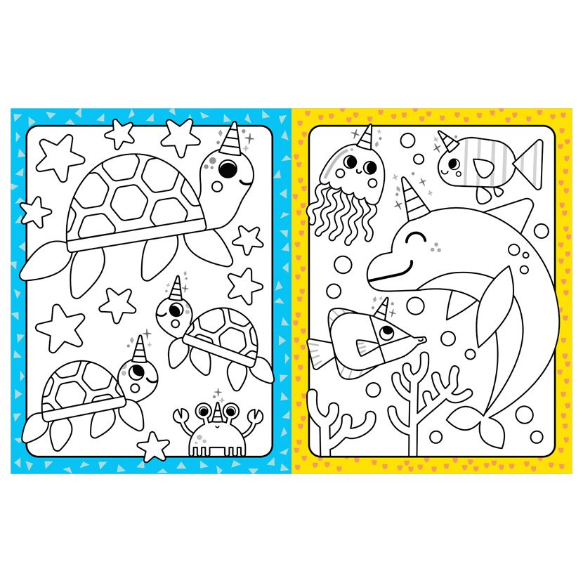 Little Artist Cutiecorns Ocean Colouring Book