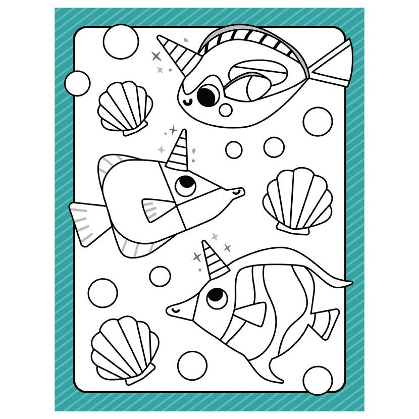 Little Artist Cutiecorns Ocean Colouring Book