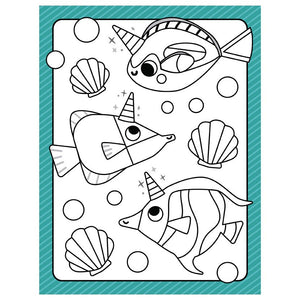 Little Artist Cutiecorns Ocean Colouring Book