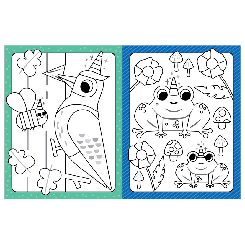 Little Artist Cutiecorns Woodland Colouring Book