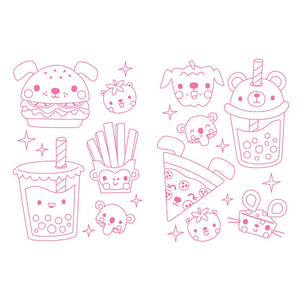 Colour Your Own Bubble Tea Squishy