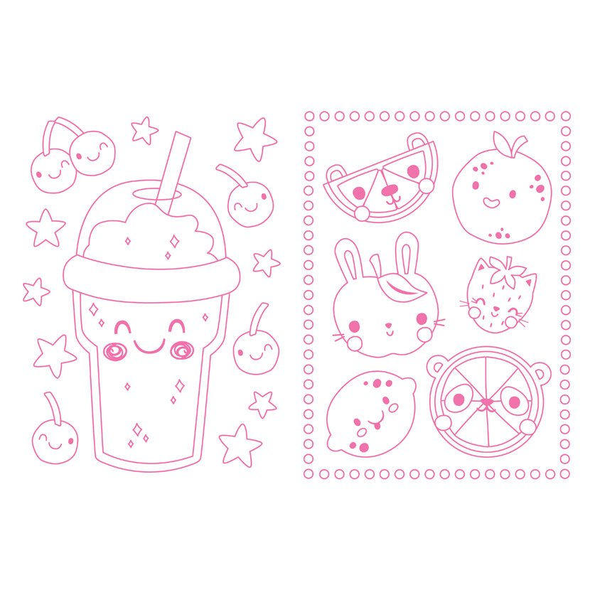 Colour Your Own Bubble Tea Squishy