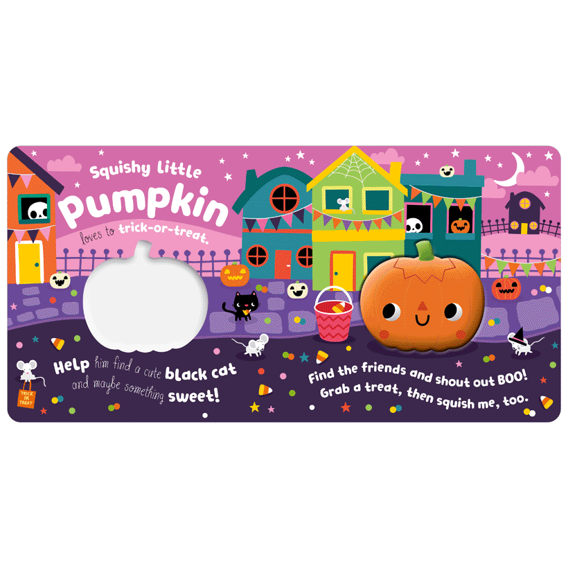 Second spread of Squish 'n' Squeeze Pumpkin! (9781805442035)