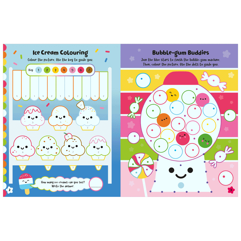 Second spread of Squishy Friends: Foodie Cuties (9781805442110)