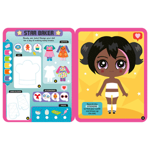 Second spread of Dress Up Fashion Dolls Snack Planet (9781836423188)