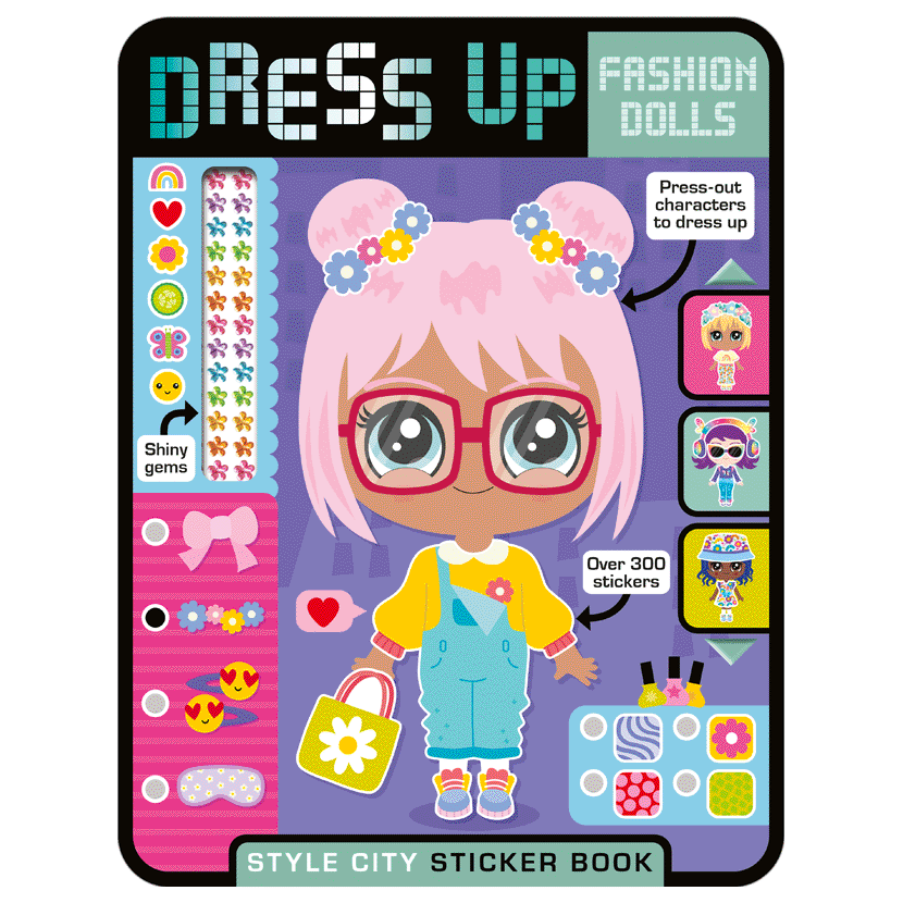 Cover of Dress Up Fashion Dolls Style City (9781836423218)