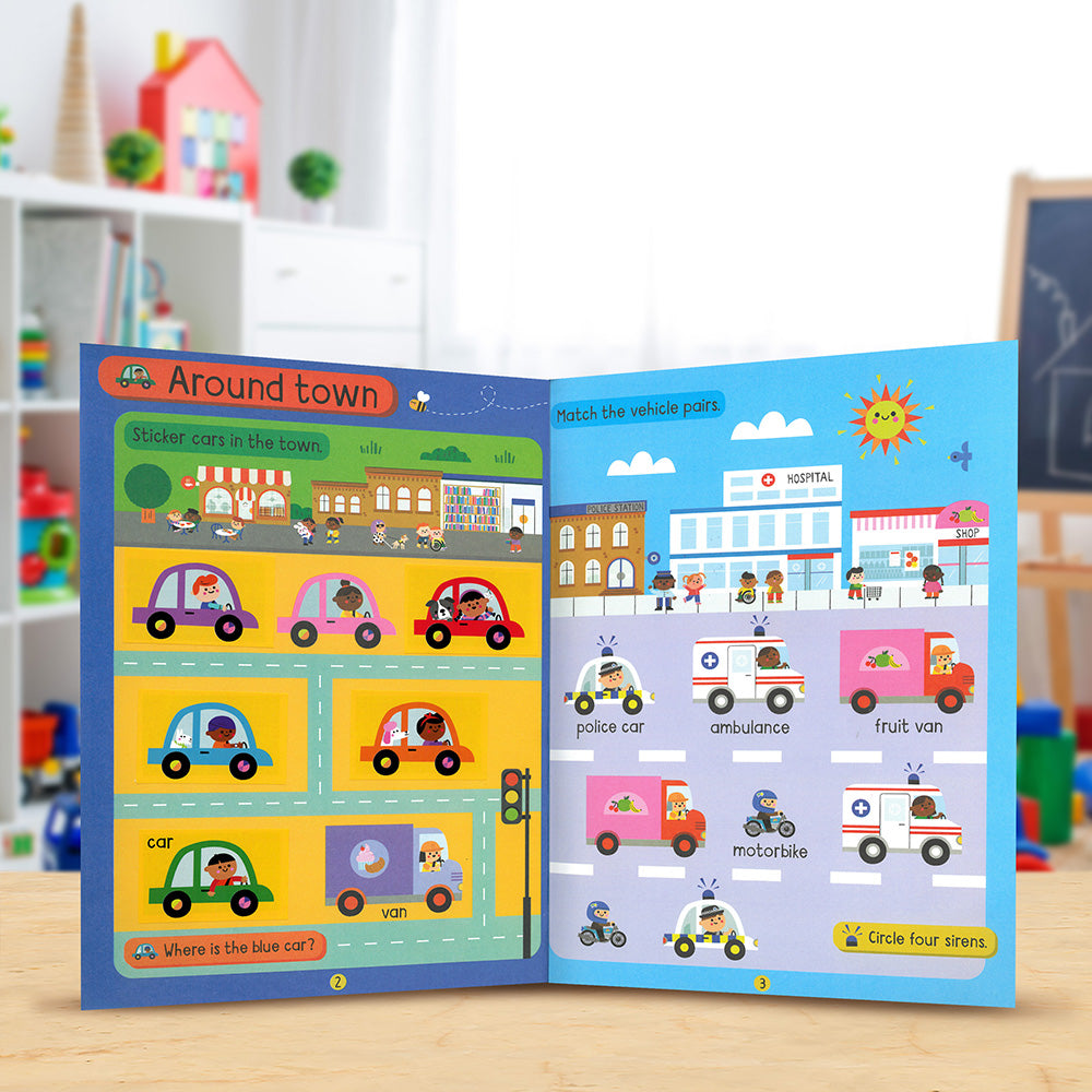 Big Stickers for Toddler Hands: Things That Go