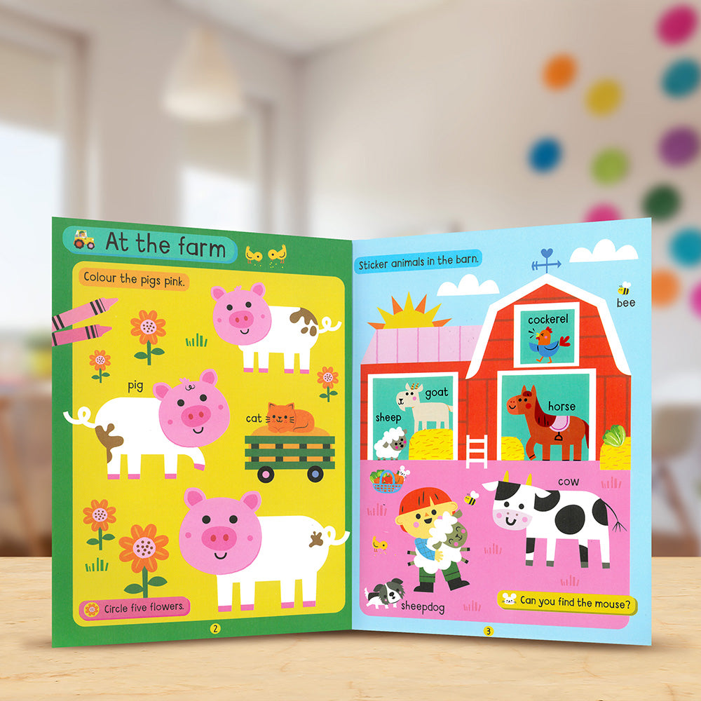 Big Stickers for Toddler Hands: Animals