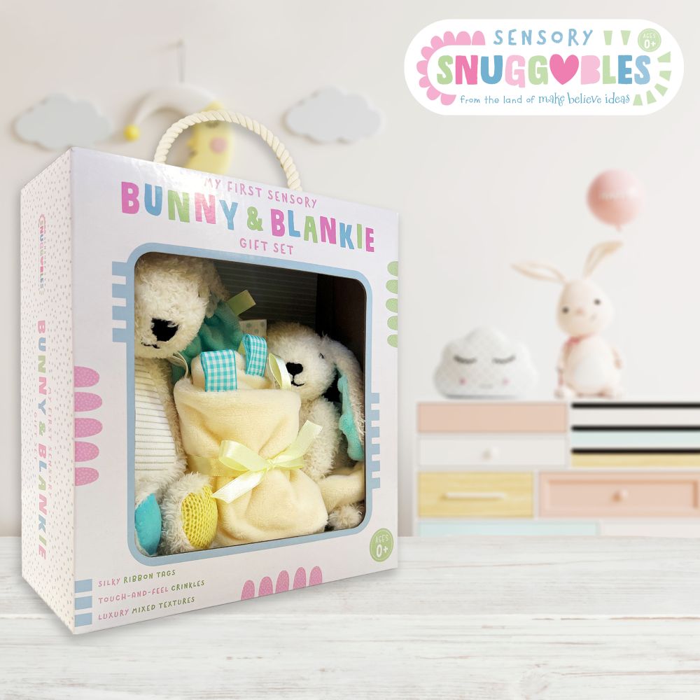 Sensory Snuggables My First Sensory Bunny and Blankie Gift Set