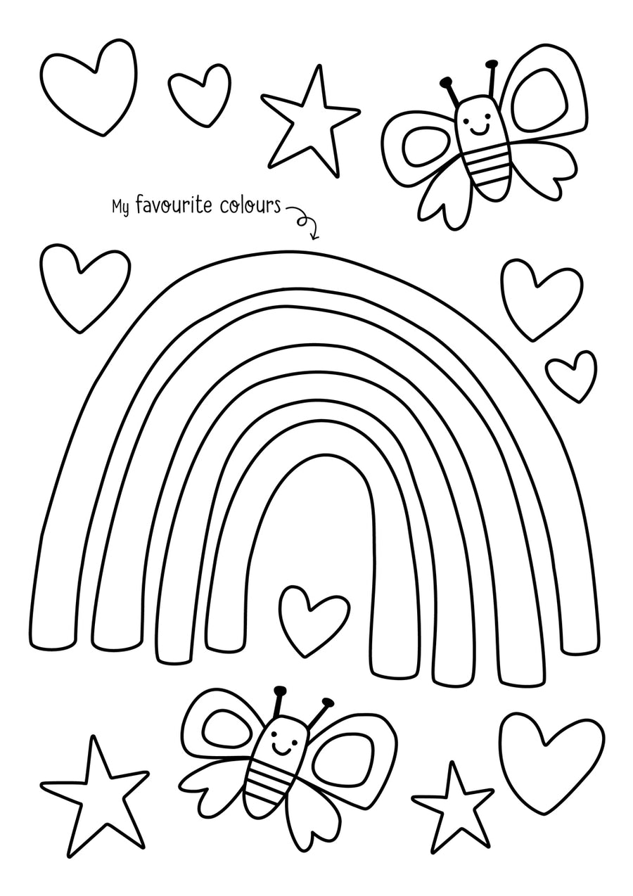 All About Me Colouring