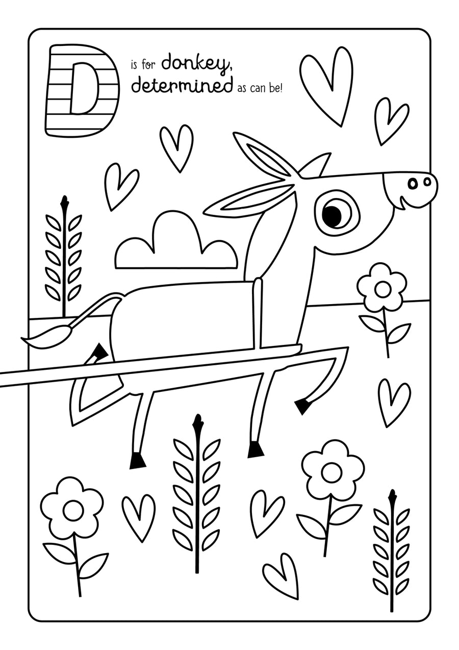 K is for Kindness D Colouring