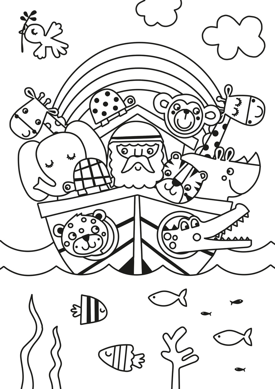 Noahs Ark Colouring