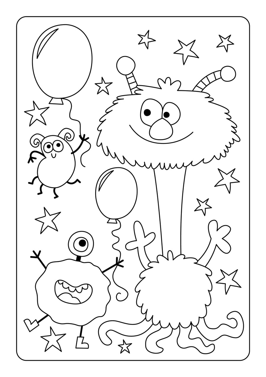 Worry Monster Colouring 2