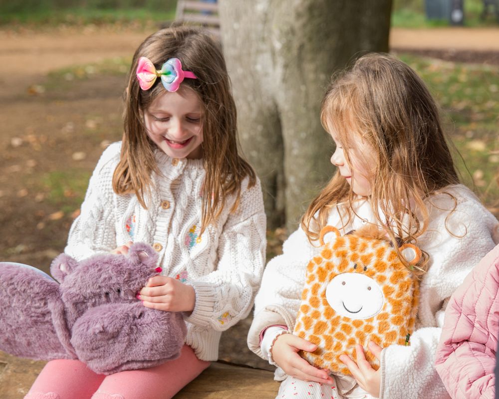 Cuddly Lined Notebook Giraffe