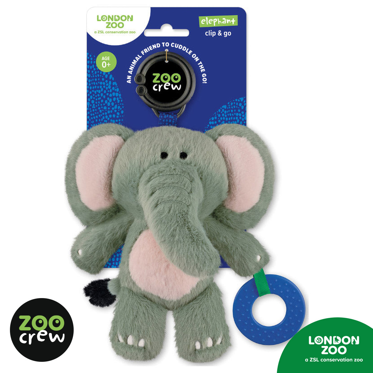 Clip & Go Elephant (5060236484253) by Make Believe Ideas
